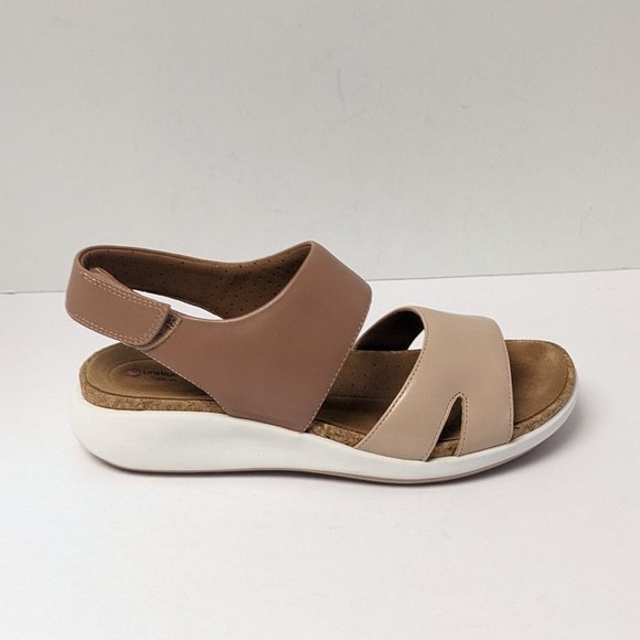 Clarks Un Bali Sling Sandals, Rose Leather, Womens 8 M - Picture 2 of 7